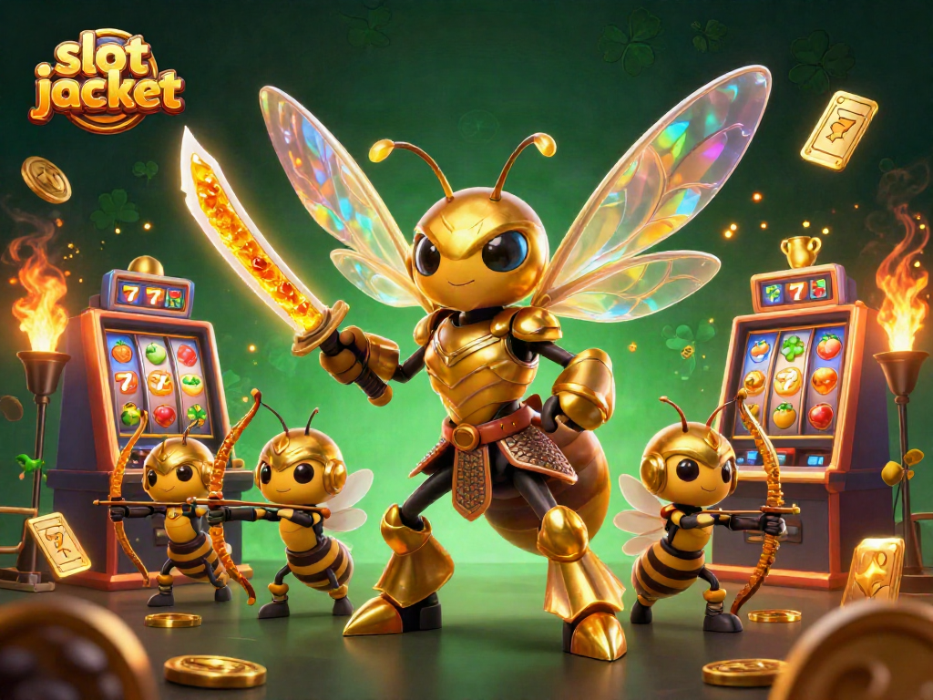 Experience thrilling slot jackpot wins with a 3D illustration showcasing dynamic casino elements.