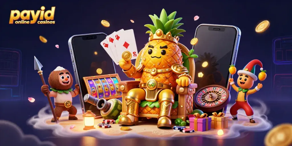 Experience the thrill of payid online casinos with vibrant 3D characters and dynamic casino elements.